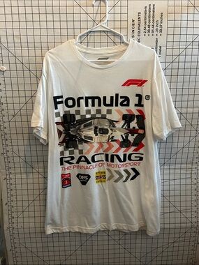Formula 1 Racing Graphic Tee - White